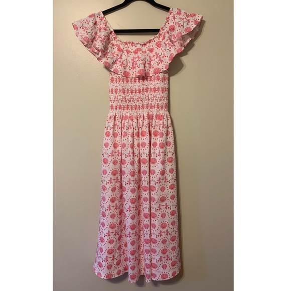 NWT Hill House Akilah Nap Dress In Mermaid Linen - Picture 5 of 6